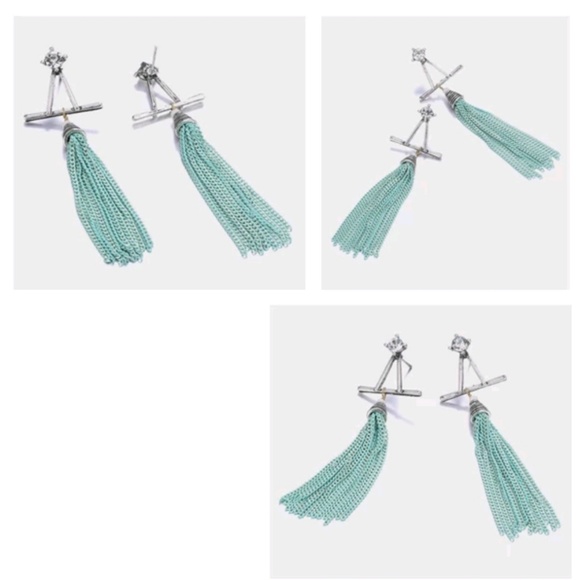 Green Tassel Dangle Women's Boho Earrings Jewelry - Picture 5 of 5